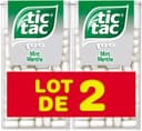 Bonbons tic tac goût menthe 2x49g