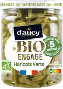 Le bio engagé haricots verts au naturel sans sel ajouté, en bocal