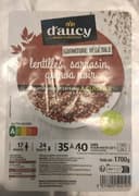 Lentilles, sarrasin, quinoa noir