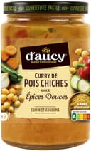 Curry de pois chiches aux épices douces d'aucy 380g