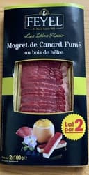 Magret de canard fumé au bois de hêtre