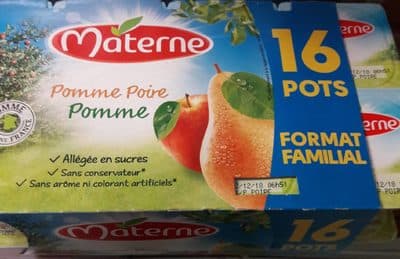 Compote pomme poire