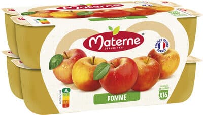 Coupelles compote de pomme nature