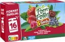 POM'POTES Compotes Gourdes 5 Fruits Rouges 16x90g Format Familial