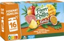 POM'POTES Compotes Gourdes 5 Fruits Exotiques 16x90g Format Familial