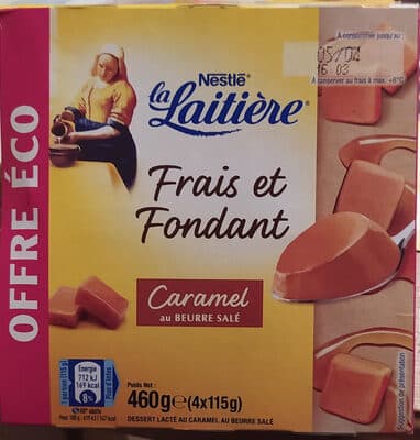 Frais et Fondant caramel au beurre salé 4 x 115 g