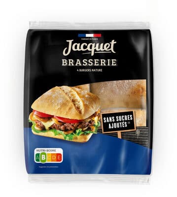 Brasserie burger nature sans sucres ajoutes x4