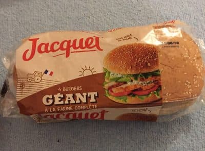 4 Burgers Géants à la farine complète