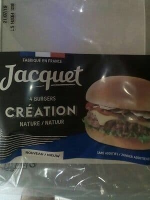 4 burgers création Nature