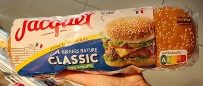 Burgers nature classic sans additif offre économique
