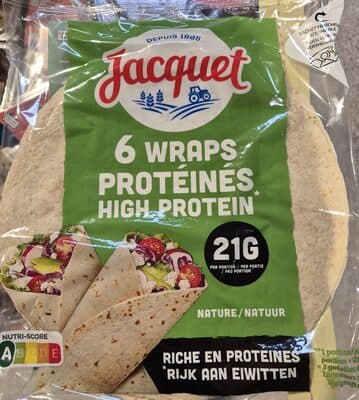 6 wraps protéines high protein