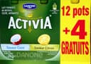 Activia (Saveur Citron, Saveur Coco) 12 pots + 4 Gratuits