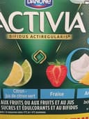 Activia Lait fermenté au bifidus 0% aux fruits les 8 pots de 125 gr