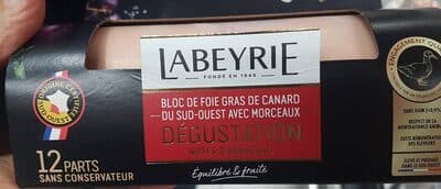 Bloc de foie gras de canard du Sud-Ouest avec morceaux Dégustation Notes d'Armagnac