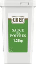 CHEF Sauce aux Poivres - Boîte de 1,08 kg jusqu'à 9,6 L
