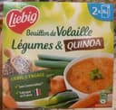 Bouillon de volaille, légumes et quinoa
