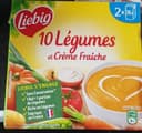 Soupe 10 légumes et crème fraîche