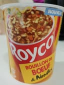 Bouillon de boeuf et noodles