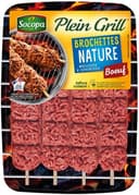Brochettes nature moelleuses et savoureuses