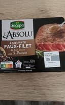 2 cœurs de faux-filet & leur sauce aux 3 poivres