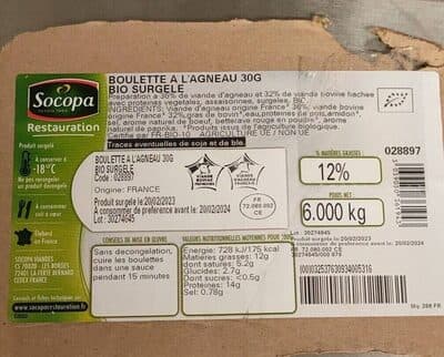 Boulettes d'agneau