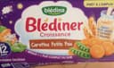 BLEDINA BLEDINER BRIQUES Carottes petits pois 2X250 ML Dès 12 mois