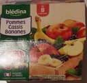 BLEDINA COUPELLES FRUITS Pommes Cassis Bananes 4x100g Dès 8 Mois