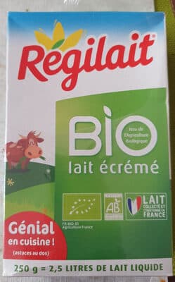Lait écrémé bio en poudre