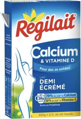 Lait demi écrémé Calcuum & Vitamine D
