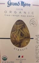 100% organic free-range egg pasta