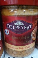Cassoulet au confit de canard sauce au foie gras