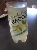 Eau gazeuse minérale bulles de fruits aromatisée citron menthe