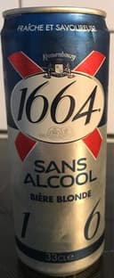 1664 - 33cl can 1664 blonde sans alcool - 0.40 degre alcool