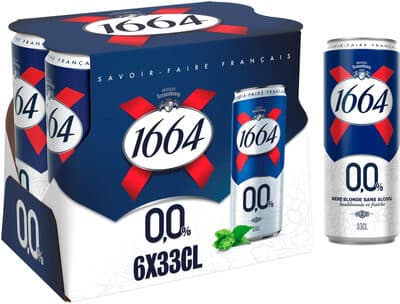 1664 6x33cl can 1664 0.0 0.0 degre alcool