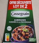 Aubergines cuisinées à la provençale huile d'olive