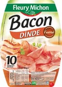 Bacon dinde fumé - 10 tranches environ