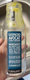 Gaspacho avocat citron coriandre