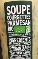 Soupe courgettes parmesan
