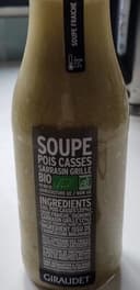 Soupe de pois cassé sarrasin grillé bio