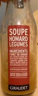 Soupe de homard et légumes