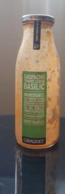 Gaspacho tomate cerise basilic