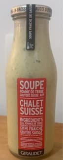 Soupe Pomme de terre gruyere suisse aop