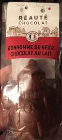 Bonhomme de neige chocolat au lait