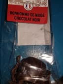 Bonhomme de neige chocolat noir
