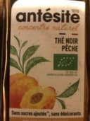Thé. Noir pêche