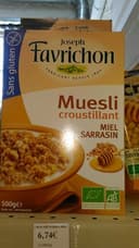 Muesli croustillant miel sarrasin