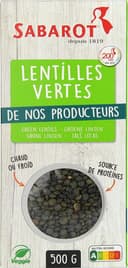 Lentilles vertes