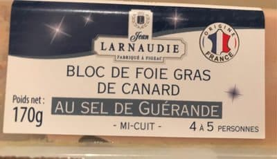 Bloc de foie gras au sel de guerande