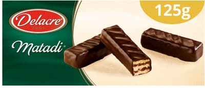 Matadi gaufrettes enrobées de chocolat noir