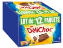 Delichoc tablette chocolat lait lot 12x150g (1800g)